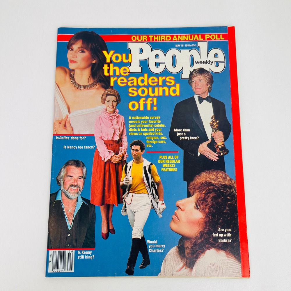 People Weekly Magazine May 18 1981 Prince Charles Nancy Reagan Redford Good